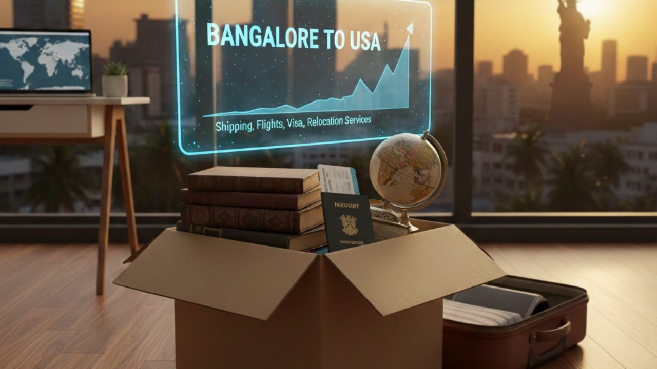 Bangalore to USA Moving Cost